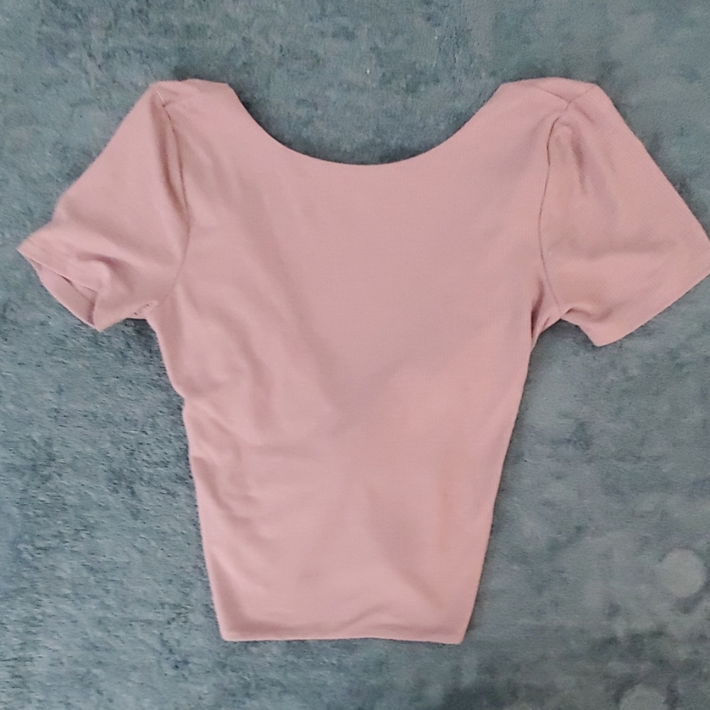 Hollister open back crop top
